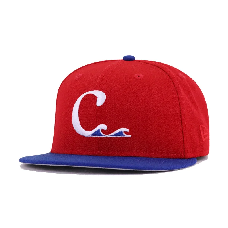 Clearwater Threshers Scarlet Light Royal Blue New Era 59Fifty Fitted