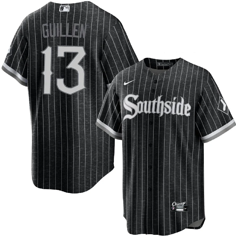 Ozzie Guillen Chicago White Sox Nike Black City Connect Replica Men's Jersey